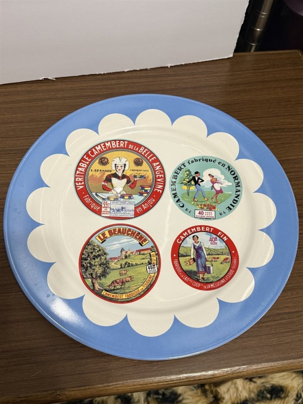 Rosanna Platter Chop Plate Cheese Label Cheese Platter 12" Party Tray Camembert